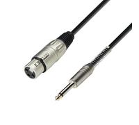 Adam Hall Cables 3 STAR MFP 1000 - Cavo Microfono XLR femmina a Jack mono da 6,3 mm 10 m