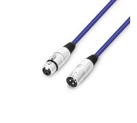 Adam Hall Cables 3 STAR MMF 0050 BL - Cavo microfono XLR femmina su XLR maschio, 0,5 m, blu