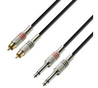 Adam Hall Cables 3 STAR TPC 0300 - Cavo audio 2 x RCA maschio a 2 x jack mono da