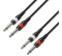 Adam Hall Cables 3 STAR TPP 0600 - Cavo Audio 2 x Jack mono da 6,3 mm a 2 x Jack mono da 6,3 mm 6 m