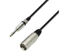 Adam Hall Cables 3 STARS BMV 0300 - Cavo Microfono XLR maschio a Jack stereo da 6,3 mm 3 m