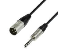 Adam Hall Cables 4 STAR BMV 0030 - Cavo microfono REAN XLR maschio a jack stereo da 6,3 mm 0,3 m