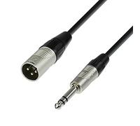 Adam Hall Cables 4 STAR BMV 0300 - Cavo microfono REAN XLR maschio a jack stereo da 6,3 mm 3 m