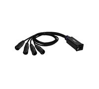 Adam Hall cables 4 Star CATBOX XM3 Audio & DMX Adattatore 3 poli XLR maschio x Cat.6a