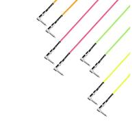 Adam Hall Cables 4 STAR IRR 0060 NEO SET Cavo patch per pedaliera | Set di 4 Jack TS angolati Adam Hall | 0,6 m