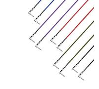 Adam Hall Cables 4 STAR IRR 0090 SET Cavo patch per pedaliera | Set di 5 Adam Hall Jack TS angolato | 0,9 m