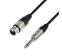 Adam Hall Cables 4 STAR MFP 0600 - Cavo microfono REAN XLR femmina a jack mono da 6,3 mm 6 m