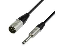 Adam Hall Cables 4 STAR MMP 0300 - Cavo microfono REAN XLR maschio a jack mono da 6,3 mm 3 m