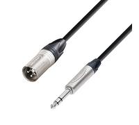 Adam Hall Cables 5 STAR BMV 0500 - Cavo microfono Neutrik XLR maschio a jack stereo da 6,3 mm 5 m