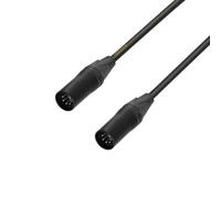 Adam Hall Cables 5 STAR DGG 0020 - Cavo adattatore, da XLR 5 pin maschio a XLR 5 pin maschio, nero, 0,2 m