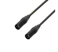 Adam Hall Cables 5 STAR DMM 0020 - Cavo adattatore, da XLR 3 pin maschio a XLR 3 pin maschio, nero, 0,2 m