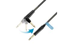 Adam Hall Cables 5 STAR IPPR 0900 FLIPJACK - Cavo per strumenti, Palmer Adam Hall FLIPJACK, Jack diritto e angolato, 9 m, nero