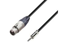 Adam Hall Cables 5 STAR MYF 0300 - Cavo microfono Neutrik XLR femmina a jack stereo da 3,5 mm 3 m