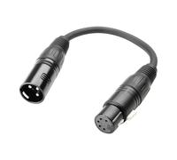 Adam Hall Cavo Adattatore DMX F 5p/XLR M 20cm Cavo Adattatore Adam Hall K3 DH...