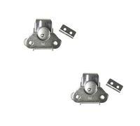 Adam Hall Hardware 17290 CM 2 AH - 2x serratura a farfalla con gancio, acciaio zincato