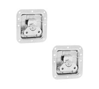 Adam Hall Hardware 17291 SM 2 AH - 2x serratura a farfalla da incasso, nera, 102x105 mm