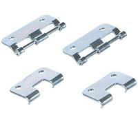 Adam Hall Hardware 2251 M2 AH - Bustina con set di 2 cerniere sganciabili grandi zincate
