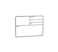 Adam Hall hardware targhetta plastica bianco autoadesivo 130 X 85 mm