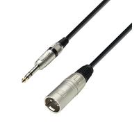Adam Hall K3 BMV 0600 Cavo Microfono XLR Maschio / Jack Stereo 6,3 mm 6 mt Ca...