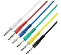 Adam Hall K3BVV0015SET Jack Audio Cavo [6x Spina jack da 6.3 mm (stereo) - 6x