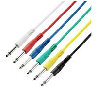Adam Hall K3IPP0090SET Jack Audio Cavo [6x Spina jack da 6.3 mm (mono) - 6x Sp