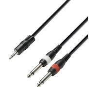 Adam Hall K3YWPP0300 Jack Cavo adattatore [2x Spina jack da 6.3 mm - 1x Spina