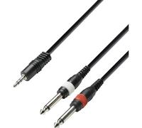 Adam Hall K3YWPP0300 Jack Cavo adattatore [2x Spina jack da 6.3 mm - 1x Spina