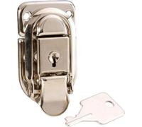 Adam Hall - Lucchetto piccolo, placcato nichel, chiusura a chiave