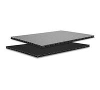 Adam Hall Piastra SolidLite® 0568SB, 6,8 mm, 2500 x 1250 mm, colore: argento/nero