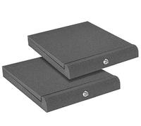 Adam Hall Stands Pad Eco Serie spadeco2 - Absorber per monitor da studio, Grigio antracite, 26.5 x 33 x 4 cm, Set di 2