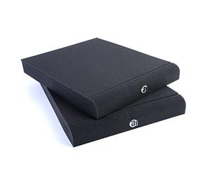 Adam Hall Stands Pad Eco Serie spadeco2 - Absorber per monitor da studio, Grigio antracite, 26.5 x 33 x 4 cm, Set di 2