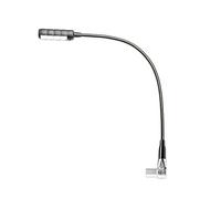 Adam Hall Stands SLED 1 ULTRA XLR 3 A - Lampada a collo di cigno XLR tripolare ad angolo con 4 COB LED