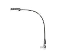 Adam Hall Stands SLED 1 ULTRA XLR 4 AC - Lampada a collo di cigno XLR quadripolare ad angolo con 4 COB LED e la selezione del colore