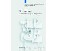 Adam Jaworski Metalanguage (Copertina rigida)