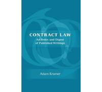 Adam Kramer KC Contract Law (Tascabile)