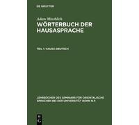 Adam Mischlich Wörterbuch der Hausasprache, Teil 1, Hausa-Deu (Copertina rigida)