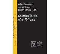 Adam Olszewski Church's Thesis After 70 Years (Copertina rigida)