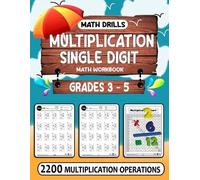 Adam Printing Multiplication Workbook single Digit (Tascabile)
