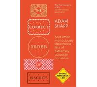 Adam Sharp The Correct Order of Biscuits (Copertina rigida)