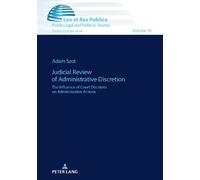 Adam Szot Judicial Review of Administrative Discretion (Copertina rigida)