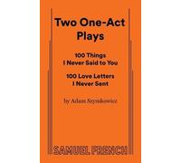 Adam Szymkowicz Two One-Act Plays (Tascabile)