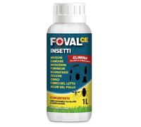 Adama FOVAL CE 1 Litro - INSETTICIDA concentrato Mosche Zanzare Zecche