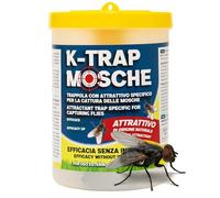 Adama Trappola Mosche da Esterno con Esca Alimentare Naturale. K-TRAP Mosche, Acchiappa Insetti Volanti Ecologica per Giardino e Stalla. Cattura Ditteri e Tafani senza Insetticida.
