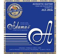 Adamas Akustik-Gitarren Saiten Nuova Phosphor Bronze beschichtet Round Core Satz Light .012-.053 - 1818NURC