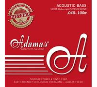 Adamas Corde per Basso Acoustico Phosphor Bronze Set 4 corde Med-Light 5300ML