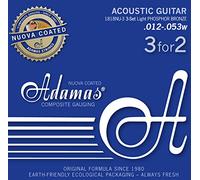 Adamas Corde per Chitarra Acoustica Set Nuova Phosphor Bronze Coated Set 3 corde Light .012 1818NU-3