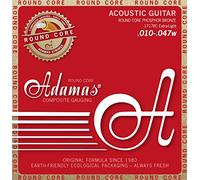 Adamas, Corde per chitarra acustica/folk Historic Reissue Phosphor Bronze Round Core, Extra Light .010-.047