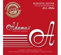 Adamas, Corde per chitarra acustica/folk Historic Reissue Phosphor Bronze, Super-Light .011-.052