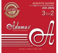 Adamas Corde per Chitarra Acustica Riedizione Phosphor Bronze Historic Set 3 corde Extra-Light .010-.047 1717-3