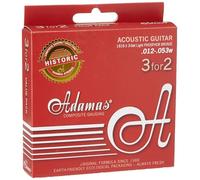 Adamas Corde per Chitarra Acustica Riedizione Phosphor Bronze Historic Set 3 corde Light .012-.053 1818-3